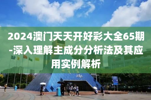 2024澳門天天開好彩大全65期-深入理解主成分分析法及其應(yīng)用實例解析