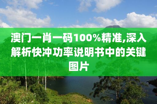 澳門一肖一碼100%精準(zhǔn),深入解析快沖功率說明書中的關(guān)鍵圖片