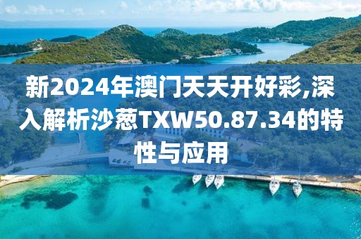 新2024年澳門天天開好彩,深入解析沙蔥TXW50.87.34的特性與應(yīng)用