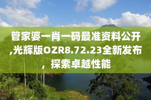 管家婆一肖一碼最準(zhǔn)資料公開(kāi),光輝版OZR8.72.23全新發(fā)布，探索卓越性能