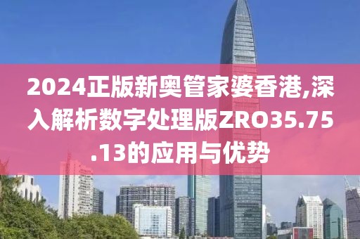 2024正版新奧管家婆香港,深入解析數(shù)字處理版ZRO35.75.13的應(yīng)用與優(yōu)勢