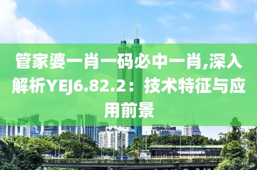 管家婆一肖一碼必中一肖,深入解析YEJ6.82.2：技術特征與應用前景