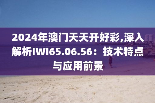 2024年澳門天天開好彩,深入解析IWI65.06.56：技術特點與應用前景