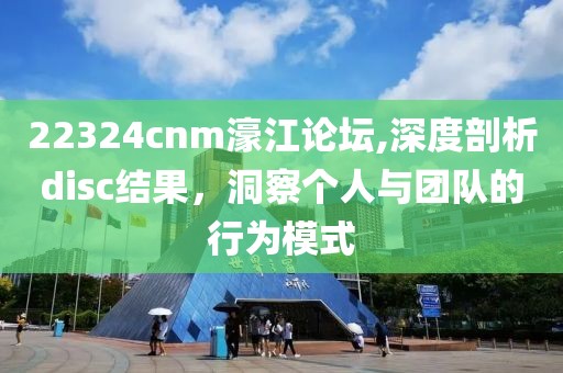 22324cnm濠江論壇,深度剖析disc結(jié)果，洞察個(gè)人與團(tuán)隊(duì)的行為模式