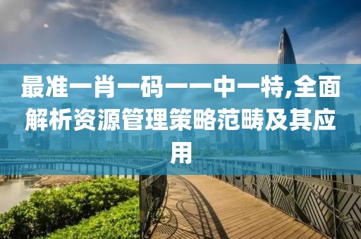 最準(zhǔn)一肖一碼一一中一特,全面解析資源管理策略范疇及其應(yīng)用