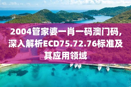 2004管家婆一肖一碼澳門碼,深入解析ECD75.72.76標(biāo)準(zhǔn)及其應(yīng)用領(lǐng)域