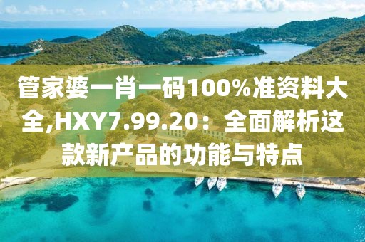 管家婆一肖一碼100%準(zhǔn)資料大全,HXY7.99.20：全面解析這款新產(chǎn)品的功能與特點