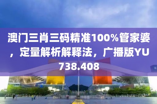 澳門三肖三碼精準(zhǔn)100%管家婆，定量解析解釋法，廣播版YU738.408