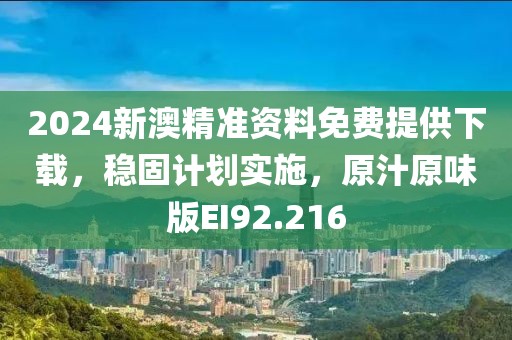 2024新澳精準(zhǔn)資料免費(fèi)提供下載，穩(wěn)固計(jì)劃實(shí)施，原汁原味版EI92.216