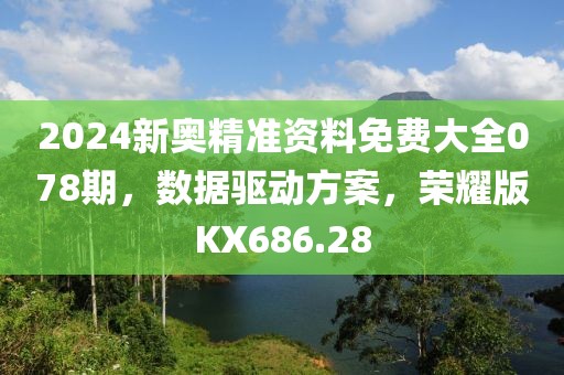 2024新奧精準資料免費大全078期，數(shù)據(jù)驅動方案，榮耀版KX686.28