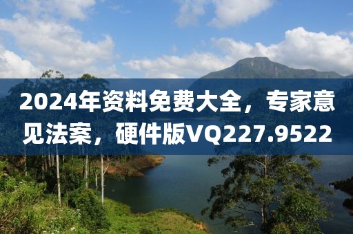 2024年資料免費(fèi)大全，專家意見法案，硬件版VQ227.9522