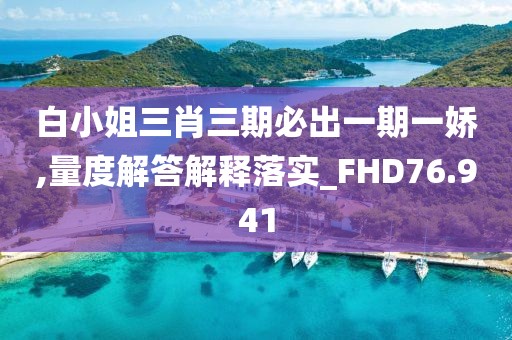 白小姐三肖三期必出一期一嬌,量度解答解釋落實(shí)_FHD76.941