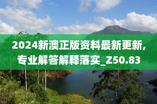 2024新澳正版資料最新更新,專業(yè)解答解釋落實_Z50.83