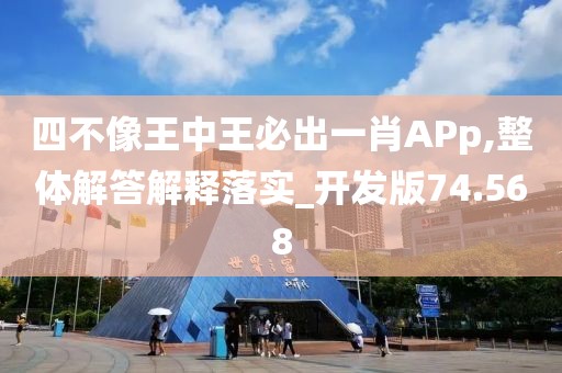 四不像王中王必出一肖APp,整體解答解釋落實_開發(fā)版74.568