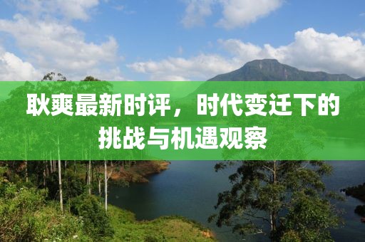 耿爽最新時(shí)評(píng)，時(shí)代變遷下的挑戰(zhàn)與機(jī)遇觀察