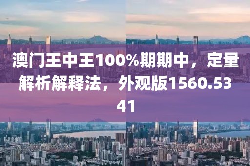 澳門王中王100%期期中，定量解析解釋法，外觀版1560.5341