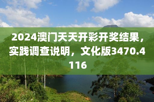 2024澳門天天開彩開獎結果，實踐調查說明，文化版3470.4116