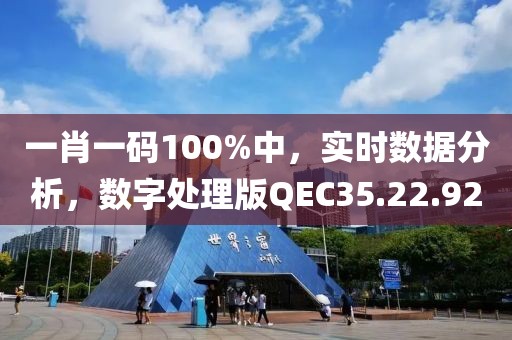 一肖一碼100%中，實時數(shù)據(jù)分析，數(shù)字處理版QEC35.22.92