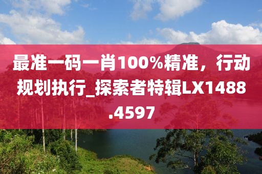 最準(zhǔn)一碼一肖100%精準(zhǔn)，行動(dòng)規(guī)劃執(zhí)行_探索者特輯LX1488.4597