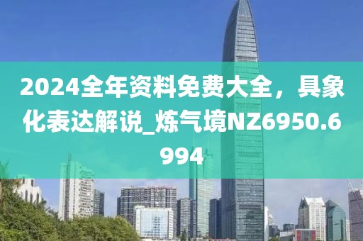 2024全年資料免費大全，具象化表達解說_煉氣境NZ6950.6994