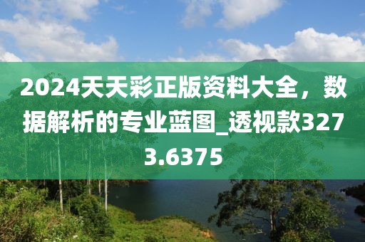 2024天天彩正版資料大全，數(shù)據(jù)解析的專業(yè)藍(lán)圖_透視款3273.6375