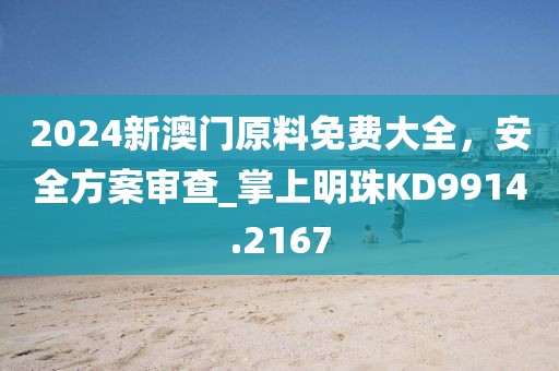 2024新澳門原料免費(fèi)大全，安全方案審查_掌上明珠KD9914.2167