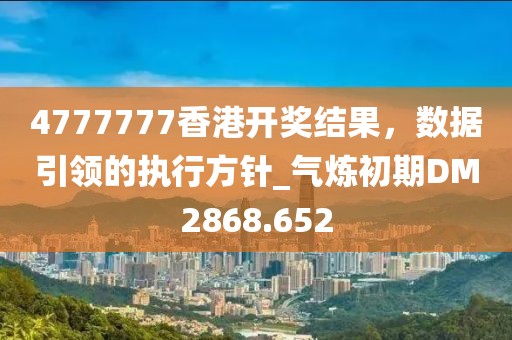 4777777香港開(kāi)獎(jiǎng)結(jié)果，數(shù)據(jù)引領(lǐng)的執(zhí)行方針_氣煉初期DM2868.652