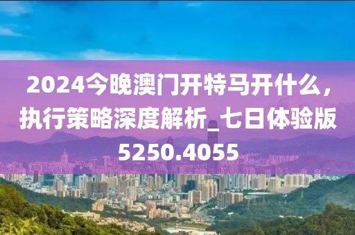 2024今晚澳門(mén)開(kāi)特馬開(kāi)什么，執(zhí)行策略深度解析_七日體驗(yàn)版5250.4055