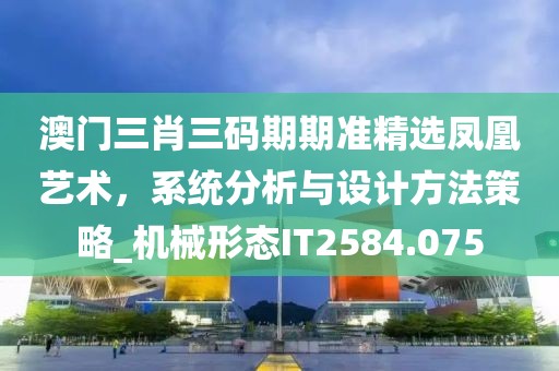 澳門三肖三碼期期準精選鳳凰藝術，系統(tǒng)分析與設計方法策略_機械形態(tài)IT2584.075