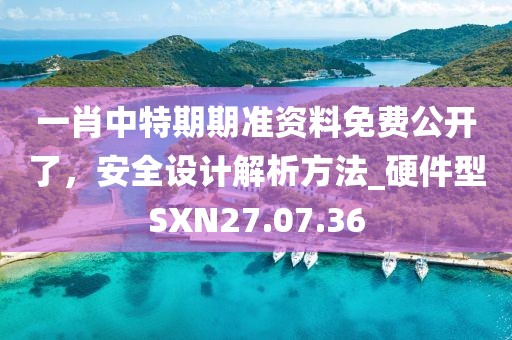 一肖中特期期準資料免費公開了，安全設計解析方法_硬件型SXN27.07.36