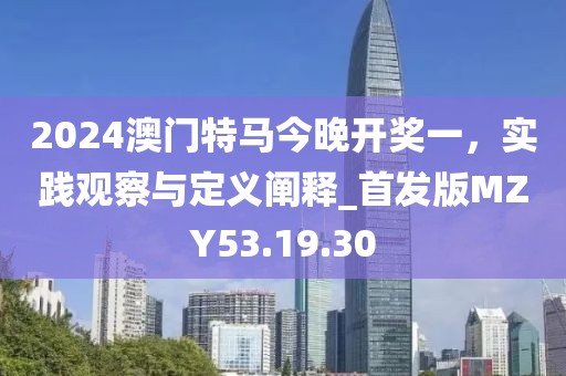 2024澳門特馬今晚開獎一，實踐觀察與定義闡釋_首發(fā)版MZY53.19.30