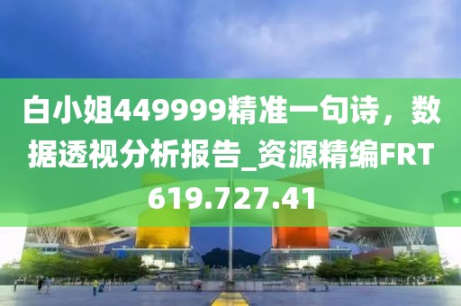 白小姐449999精準一句詩，數(shù)據(jù)透視分析報告_資源精編FRT619.727.41