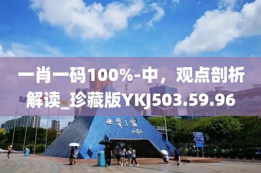 一肖一碼100%-中，觀點剖析解讀_珍藏版YKJ503.59.96