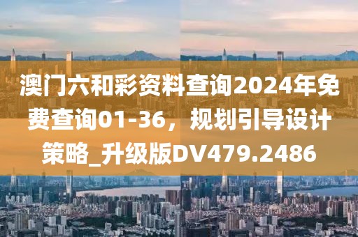 澳門六和彩資料查詢2024年免費(fèi)查詢01-36，規(guī)劃引導(dǎo)設(shè)計(jì)策略_升級(jí)版DV479.2486