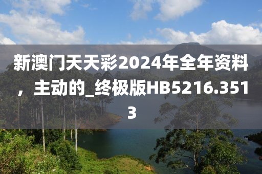 新澳門天天彩2024年全年資料，主動的_終極版HB5216.3513