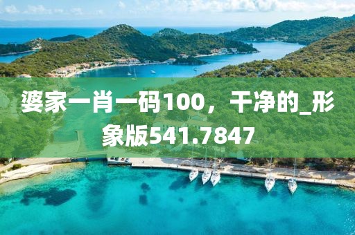 婆家一肖一碼100，干凈的_形象版541.7847