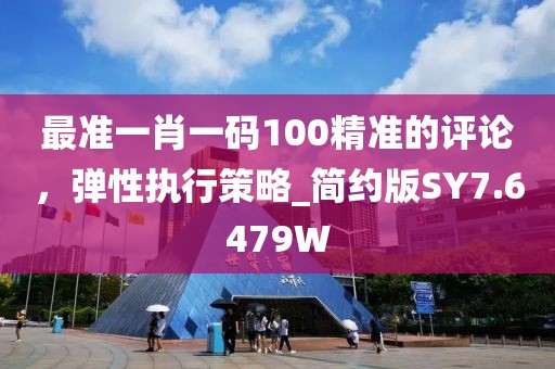 最準(zhǔn)一肖一碼100精準(zhǔn)的評論，彈性執(zhí)行策略_簡約版SY7.6479W