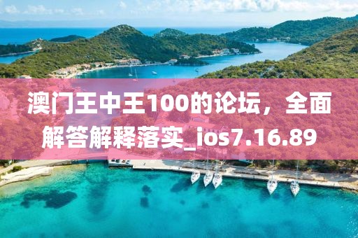 澳門王中王100的論壇，全面解答解釋落實_ios7.16.89