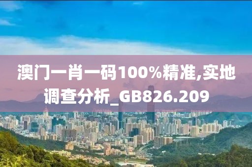 澳門一肖一碼100%精準(zhǔn),實(shí)地調(diào)查分析_GB826.209