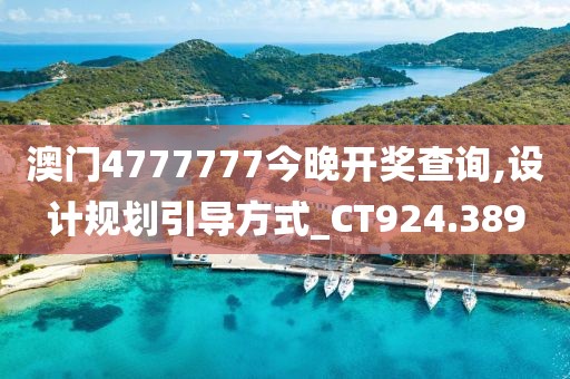 澳門4777777今晚開獎查詢,設計規(guī)劃引導方式_CT924.389