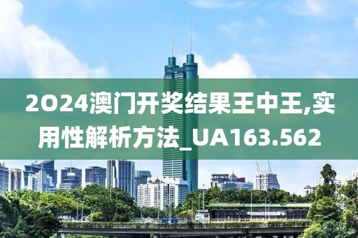 2O24澳門開獎結(jié)果王中王,實用性解析方法_UA163.562