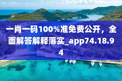 一肖一碼100%準(zhǔn)免費(fèi)公開，全面解答解釋落實(shí)_app74.18.94