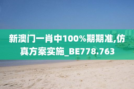 新澳門一肖中100%期期準,仿真方案實施_BE778.763