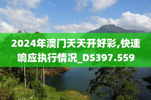 2024年澳門(mén)天天開(kāi)好彩,快速響應(yīng)執(zhí)行情況_DS397.559