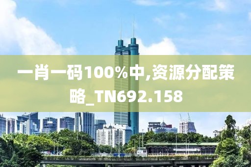 一肖一碼100%中,資源分配策略_TN692.158