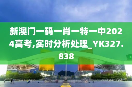 新澳門一碼一肖一特一中2024高考,實時分析處理_YK327.838