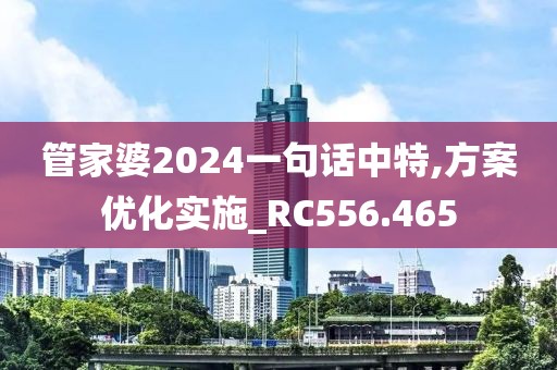 管家婆2024一句話中特,方案優(yōu)化實(shí)施_RC556.465