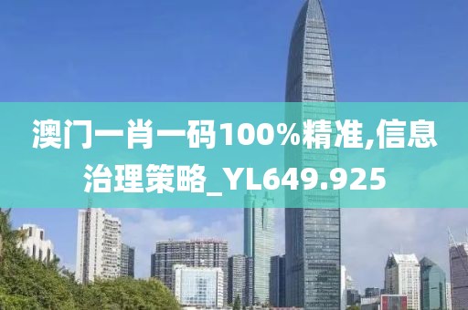 澳門一肖一碼100%精準(zhǔn),信息治理策略_YL649.925