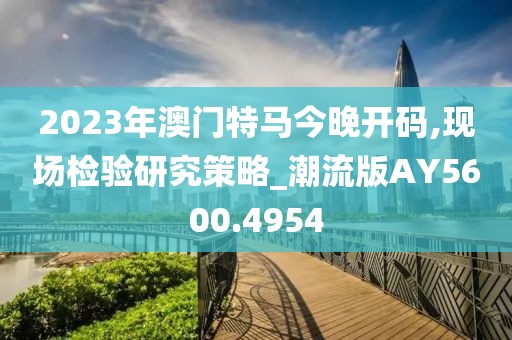 2023年澳門特馬今晚開碼,現(xiàn)場檢驗研究策略_潮流版AY5600.4954