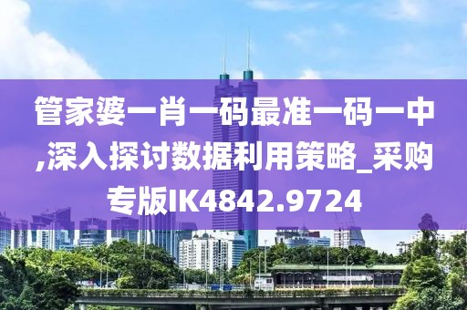 管家婆一肖一碼最準(zhǔn)一碼一中,深入探討數(shù)據(jù)利用策略_采購(gòu)專(zhuān)版IK4842.9724